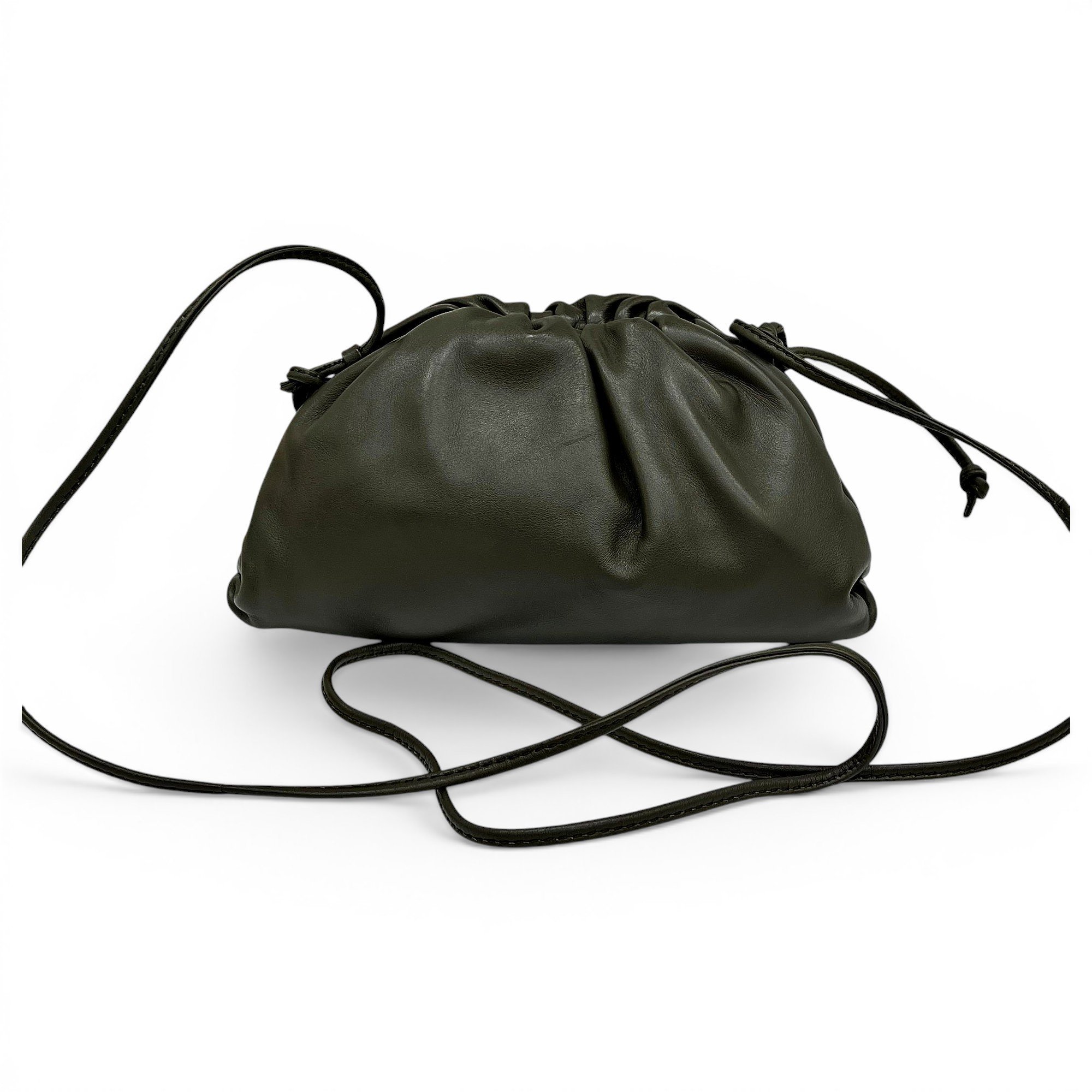 Pouch leather handbag