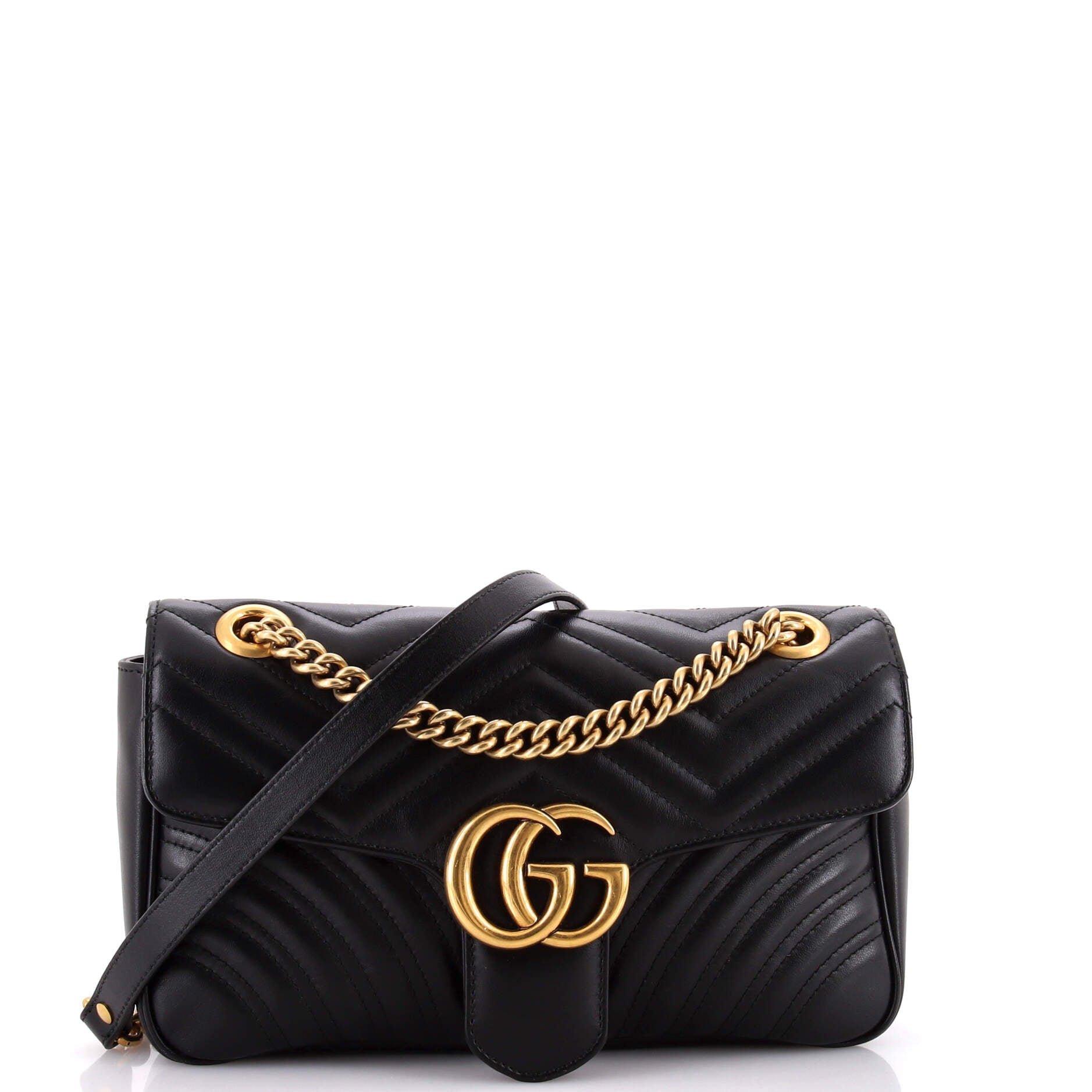 GG Marmont Flap Bag Matelasse Leather Small