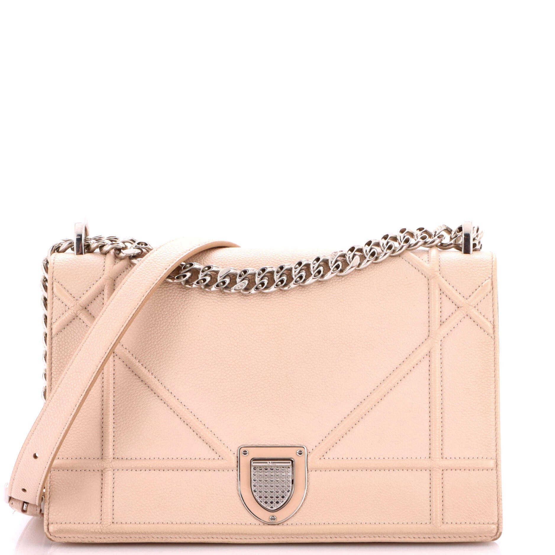 Diorama Flap Bag Grained Calfskin Medium