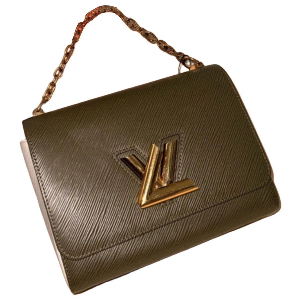 Twist leather handbag