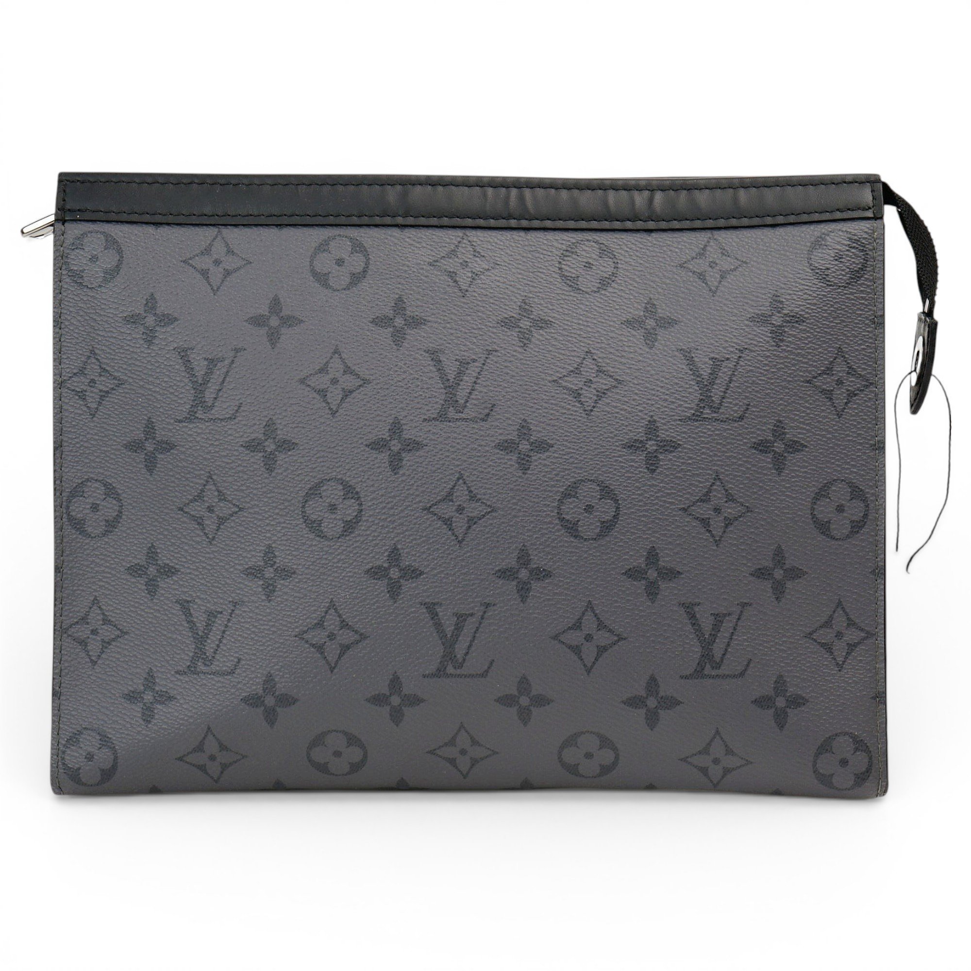 Leather clutch bag