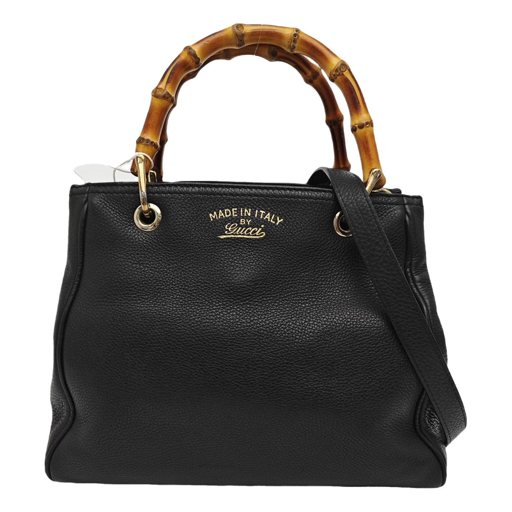 Bamboo leather handbag
