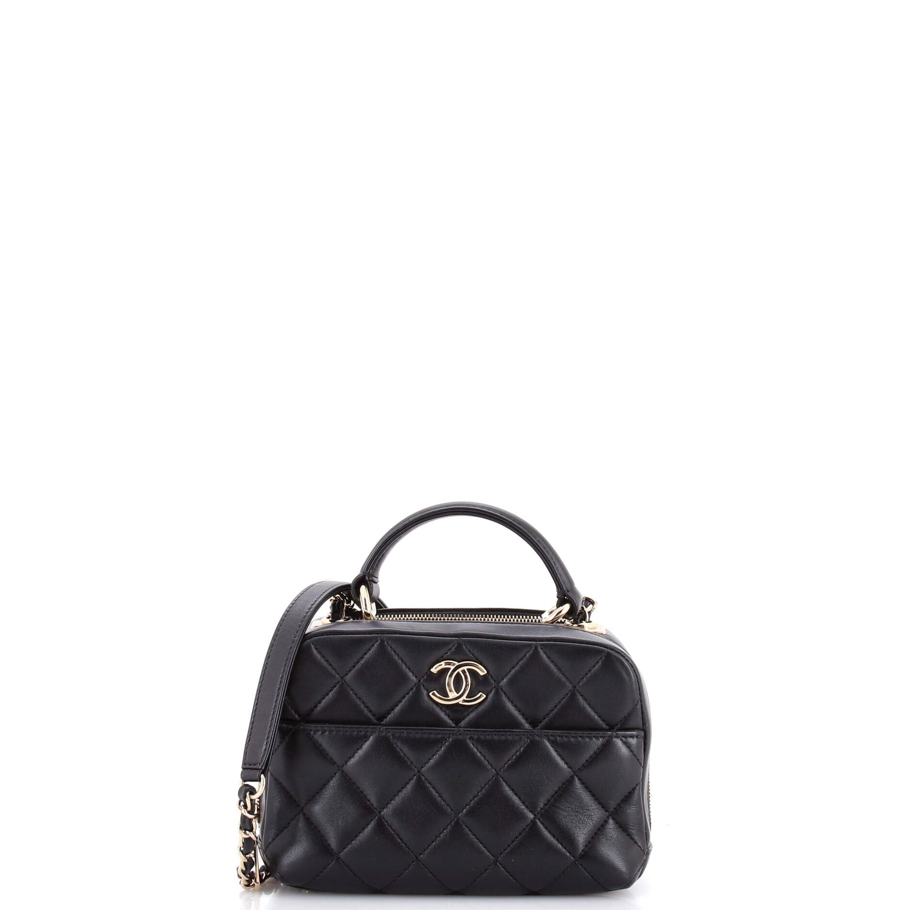 Trendy CC Bowling Bag Quilted Lambskin Mini