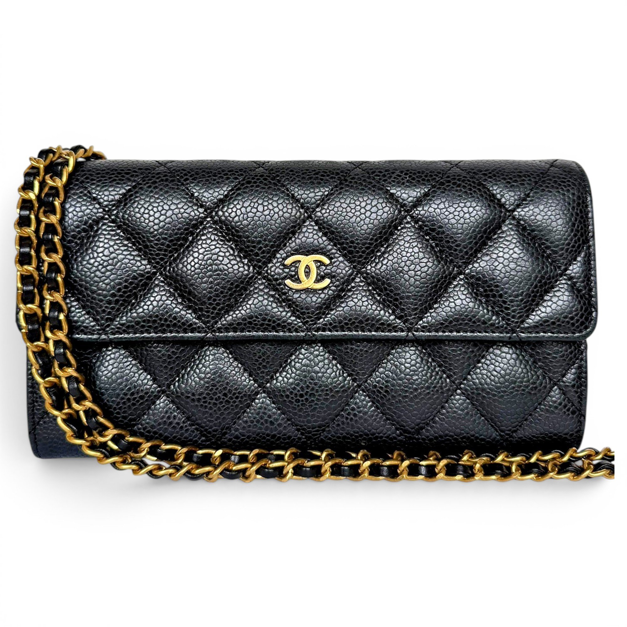 Wallet On Chain Timeless/Classique leather crossbody bag
