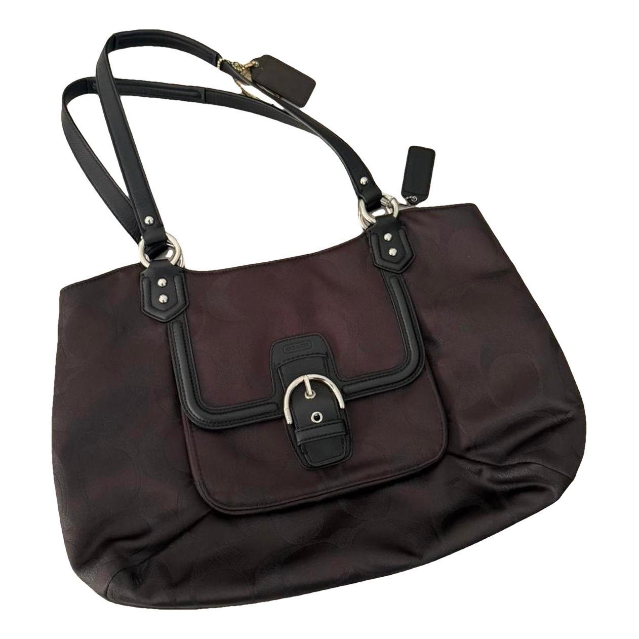 Patent leather handbag