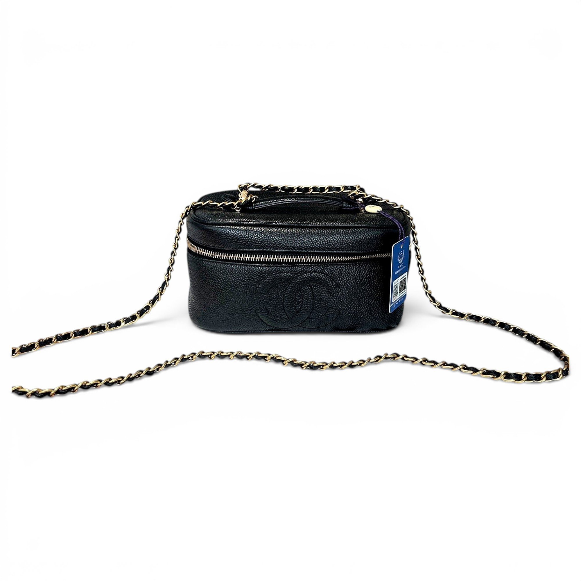 Vanity leather handbag