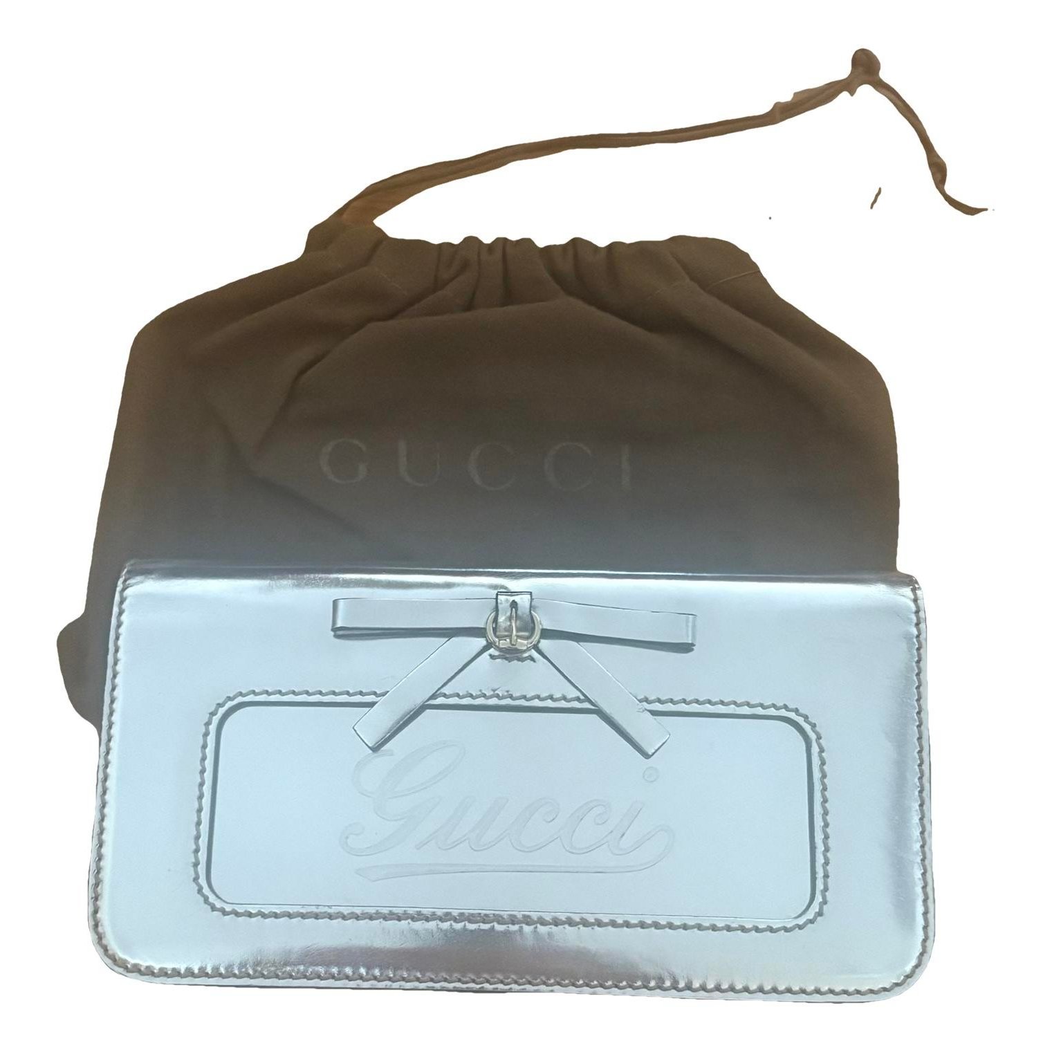 Patent leather clutch bag
