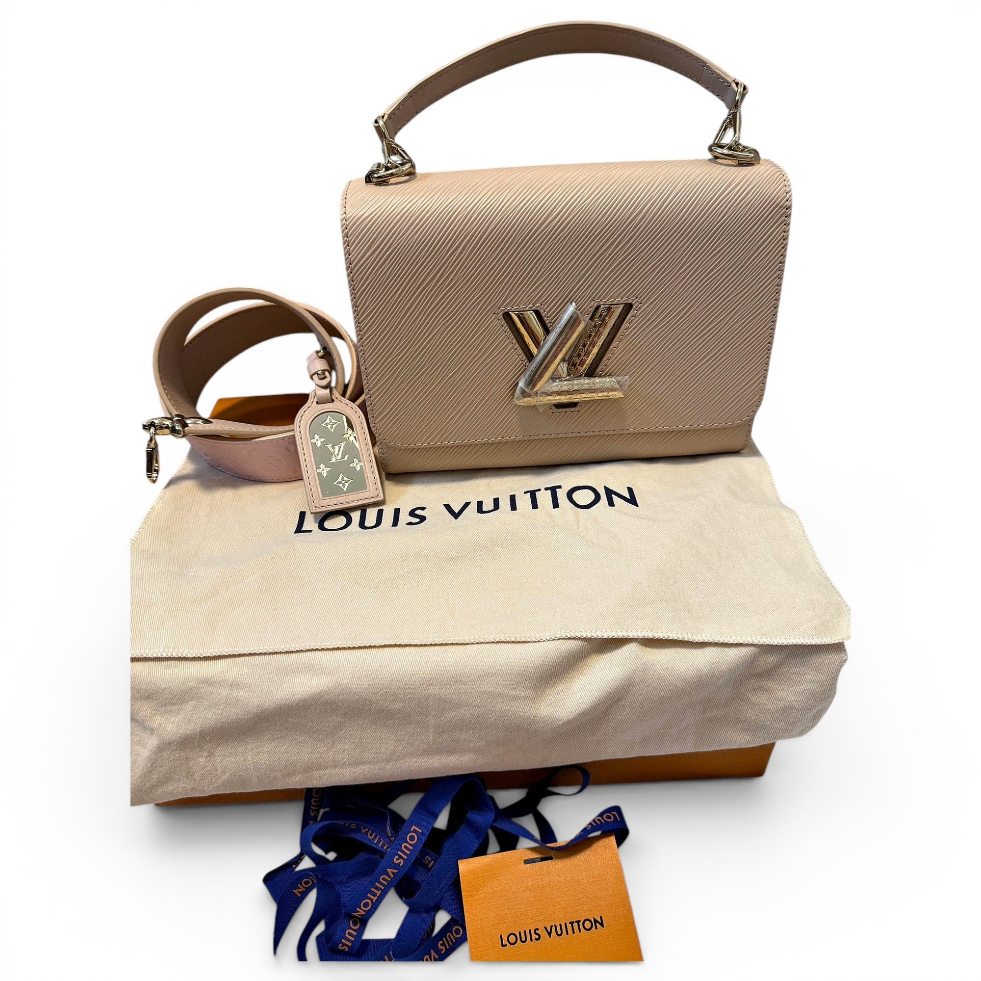 Twist leather crossbody bag