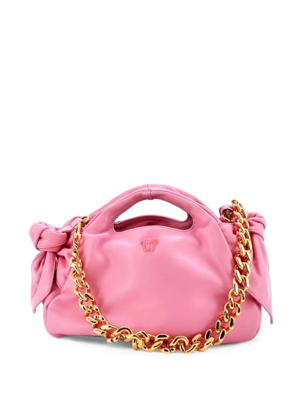 Medusa Head Chain Tote Leather shoulder bag
