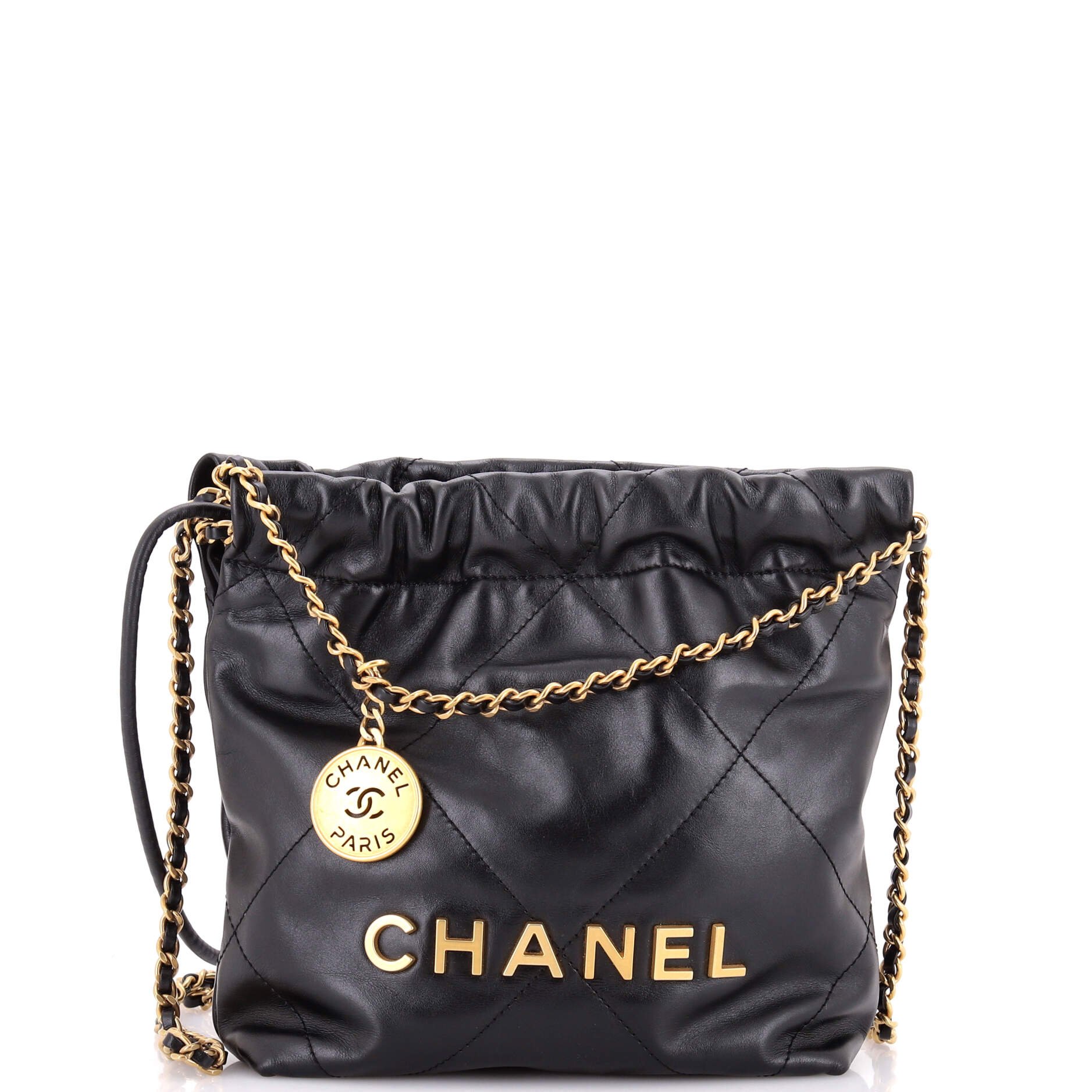 22 Chain Hobo Quilted Calfskin Mini