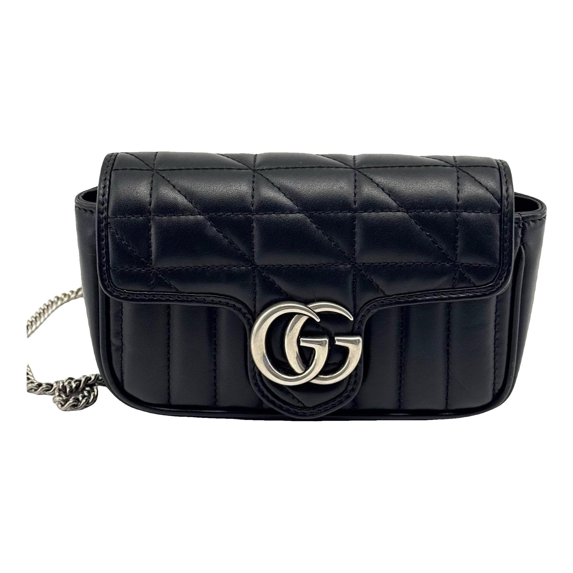 GG Marmont Flap leather crossbody bag