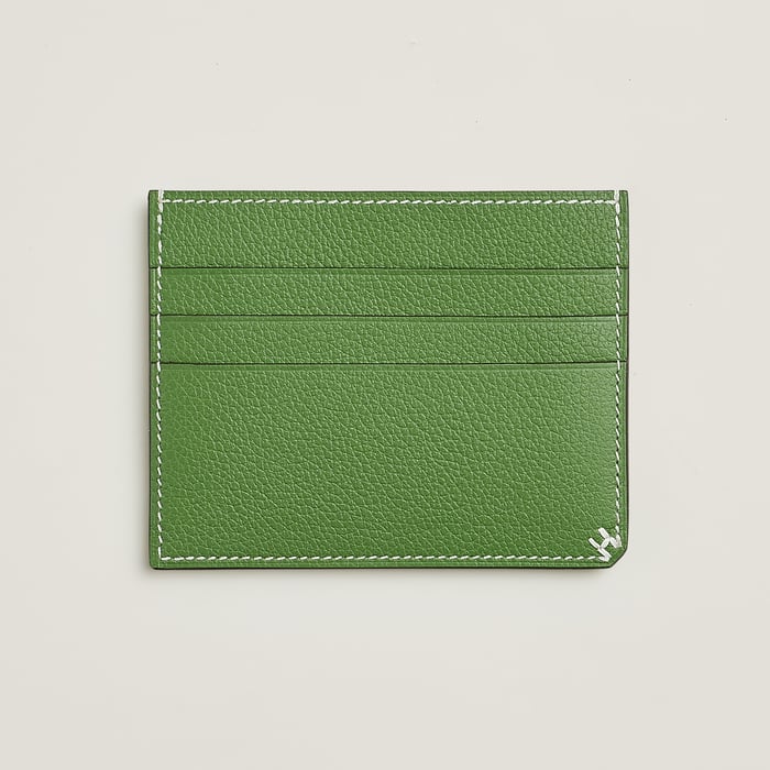 Vert Yucca H Sellier Card Holder