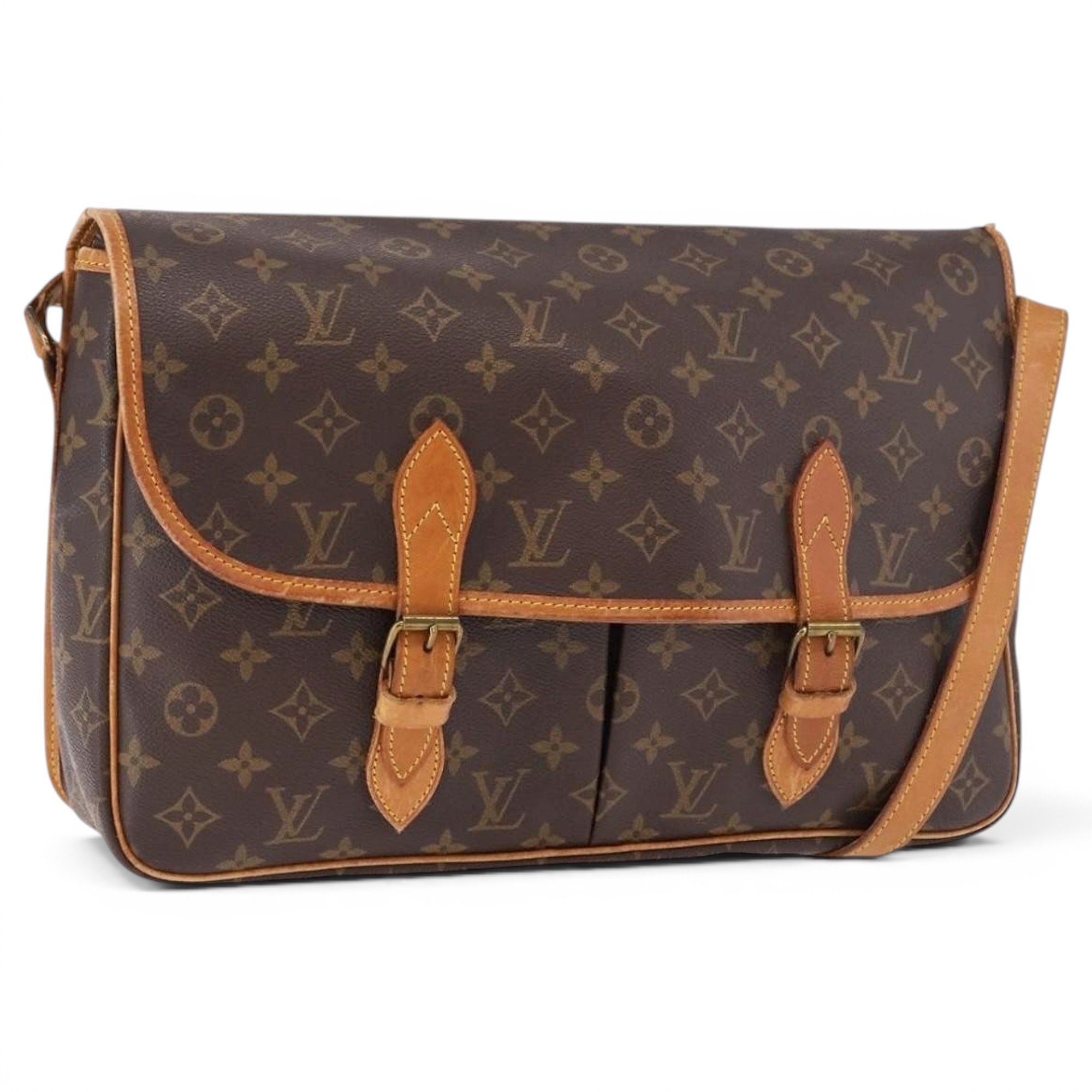 Gibeciere leather handbag