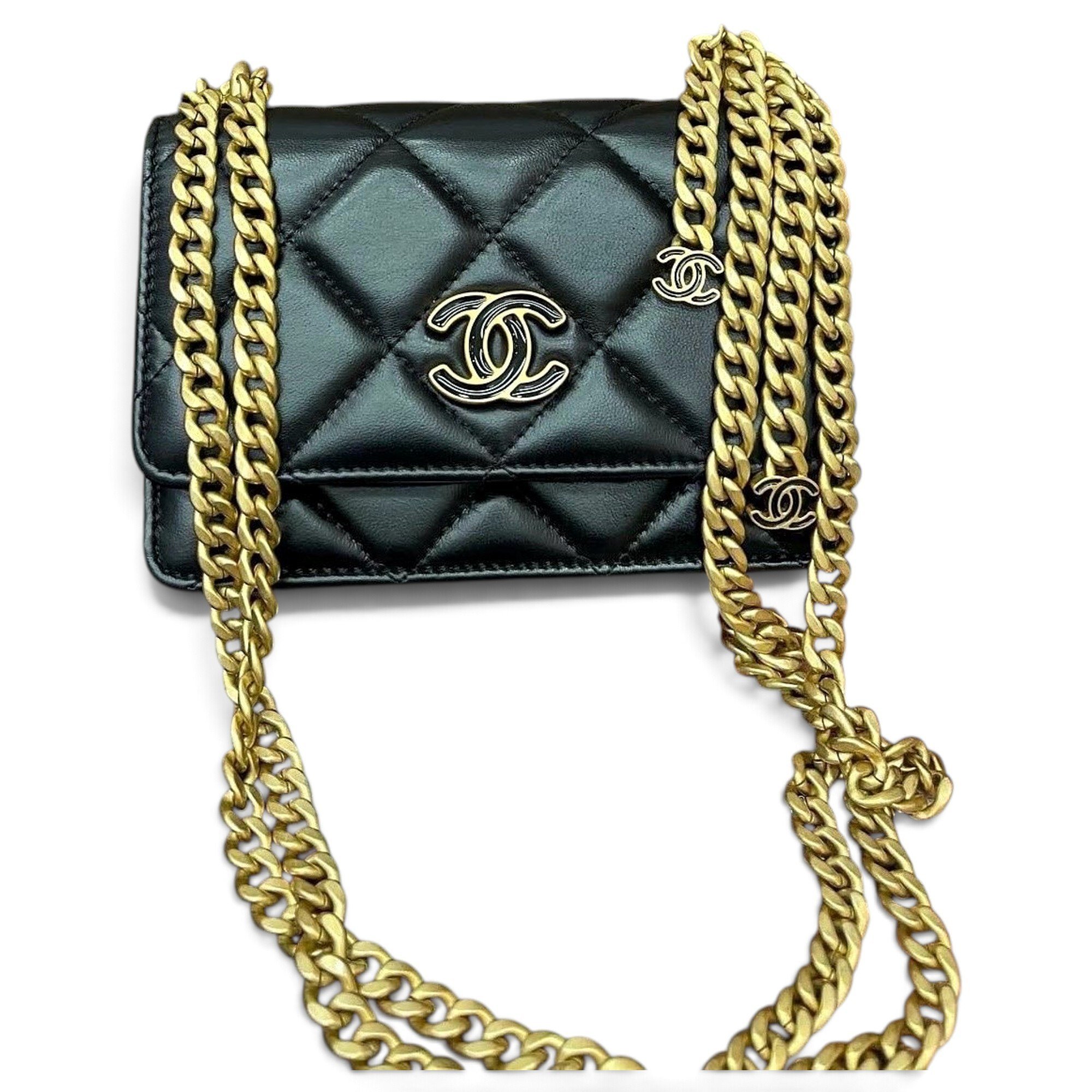 Wallet On Chain Timeless/Classique leather handbag