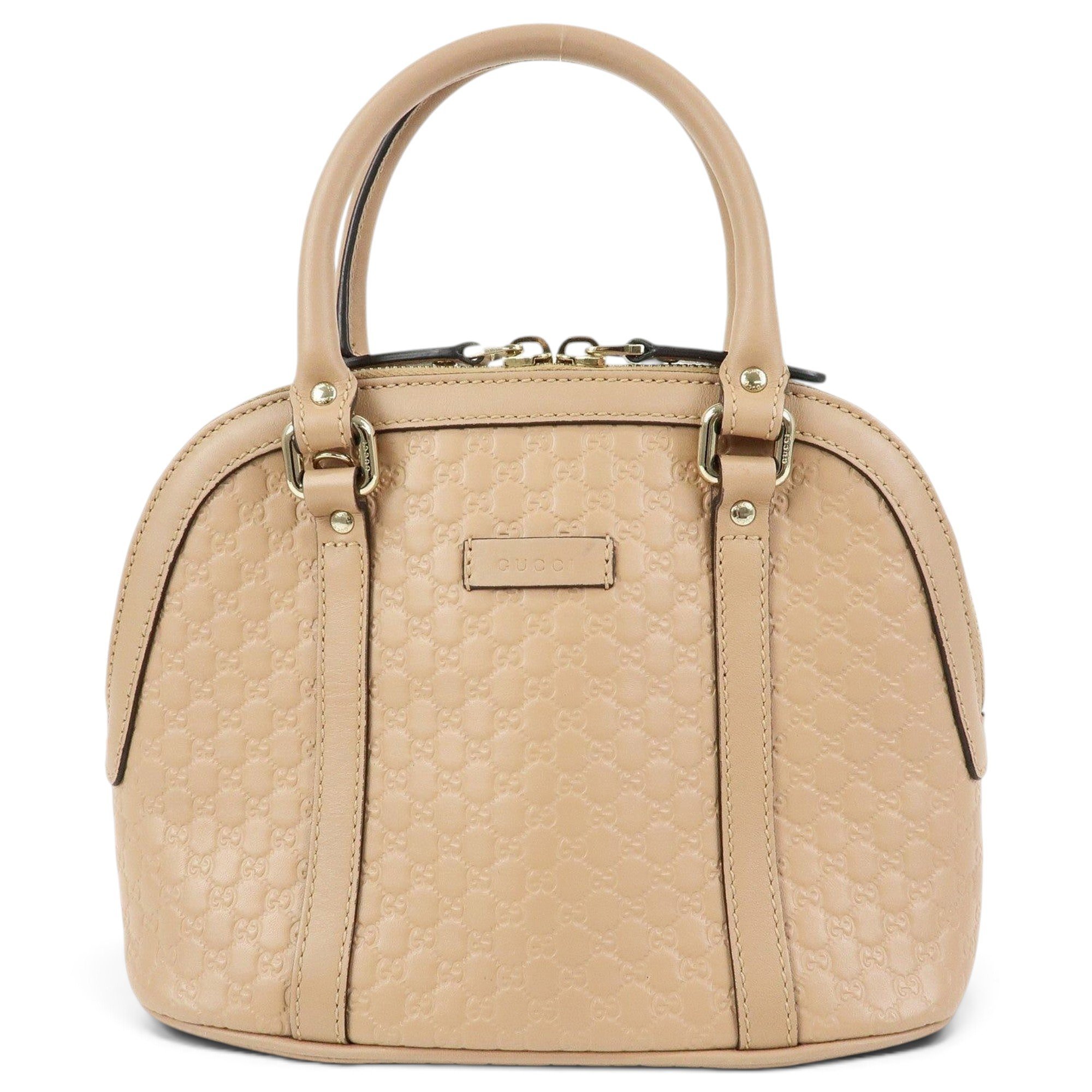 Dôme leather handbag