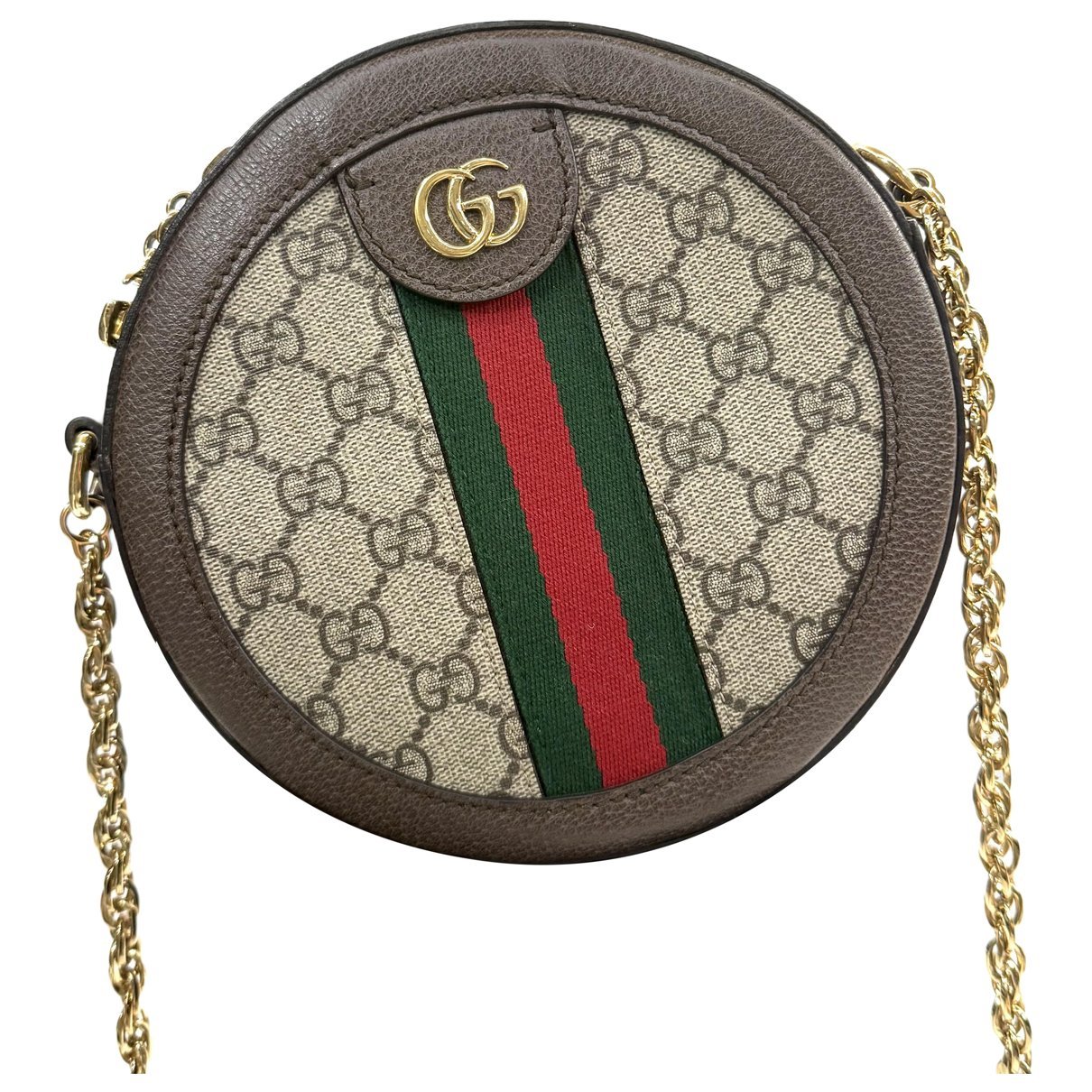 Ophidia Round vegan leather handbag