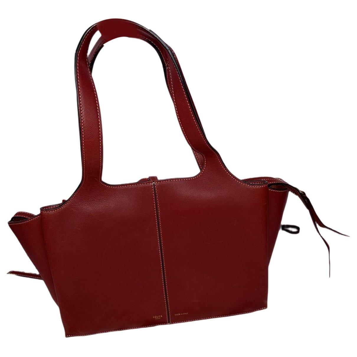 Tri-Fold leather tote