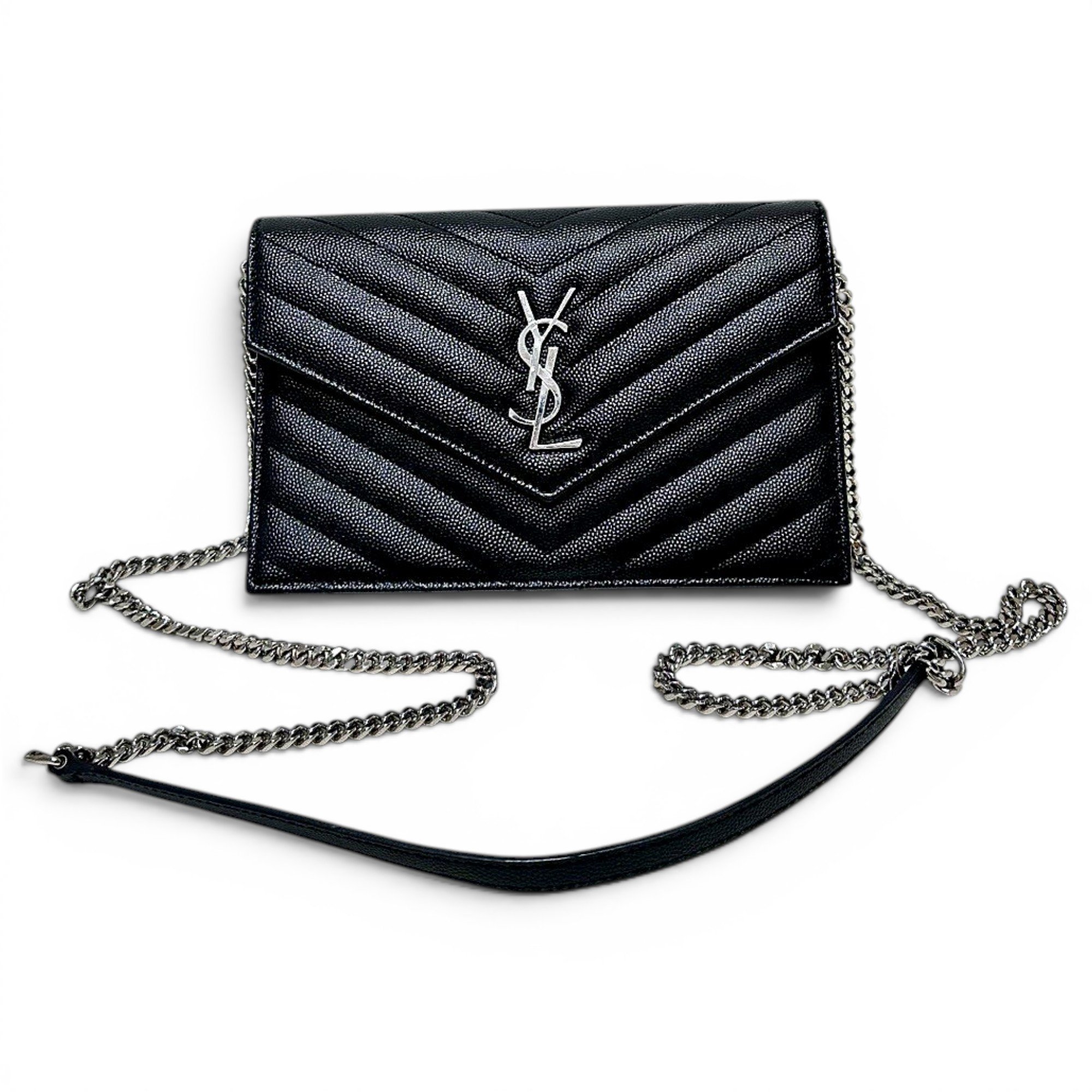 Envelope leather handbag