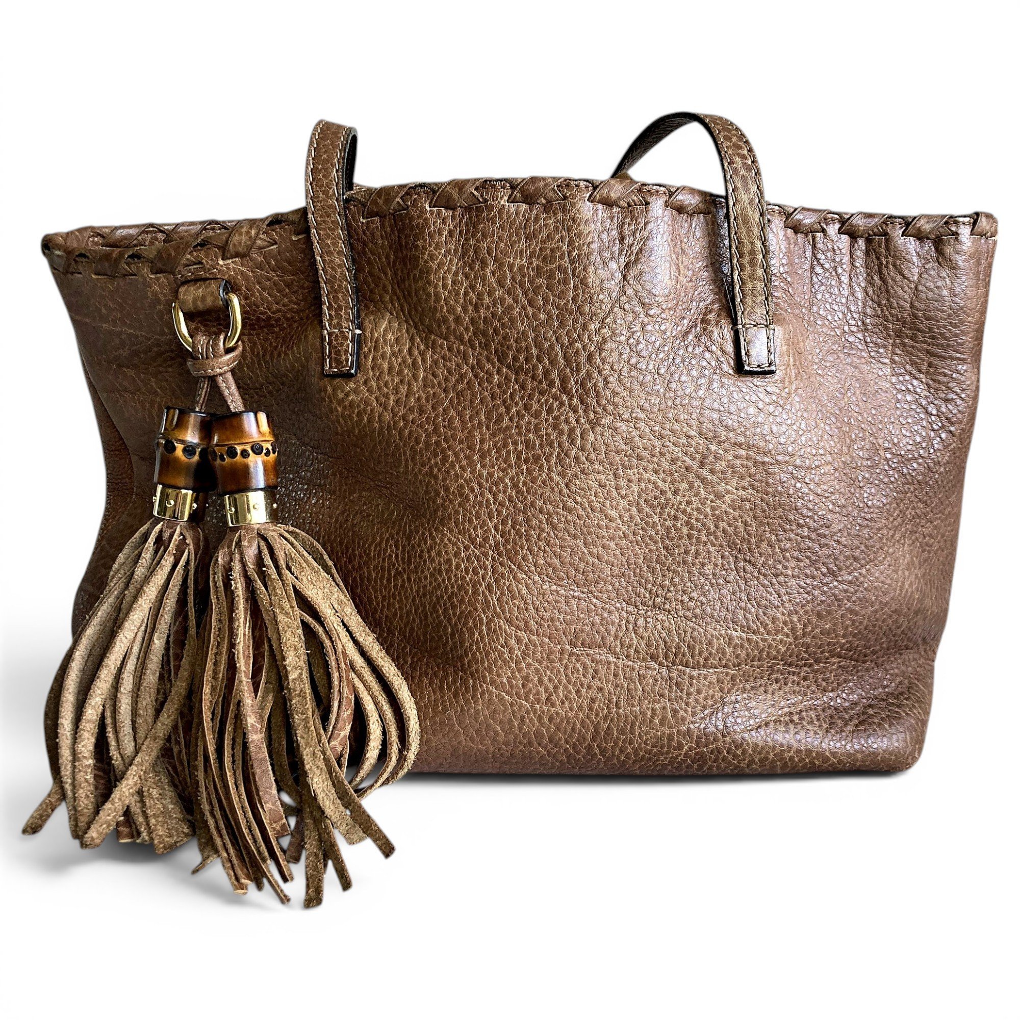 Leather tote