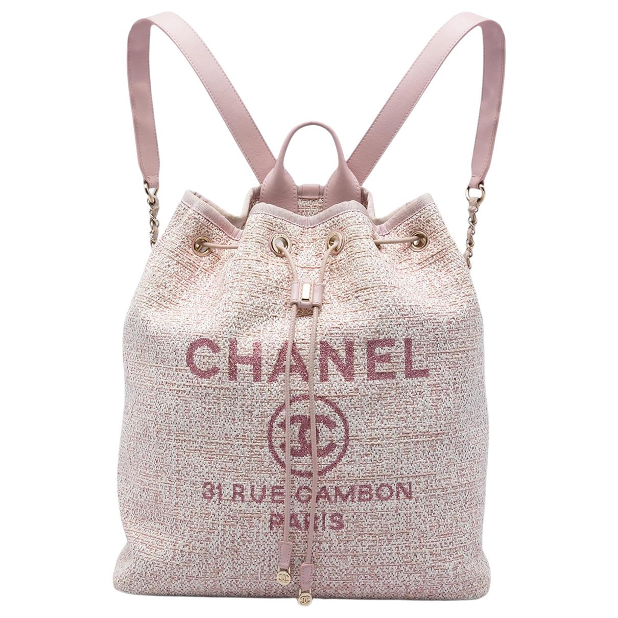 Chanel Deauville cloth handbag