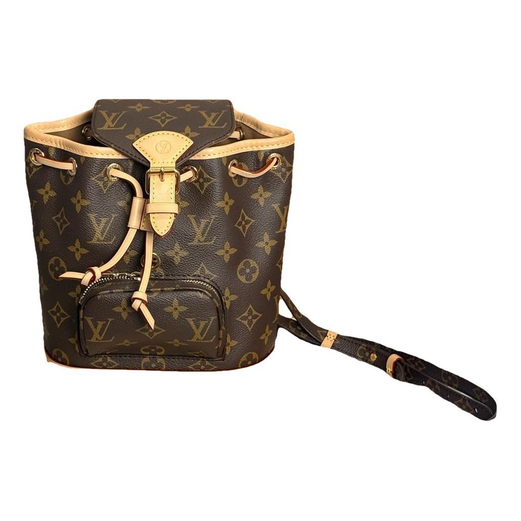 Montsouris Vintage leather backpack