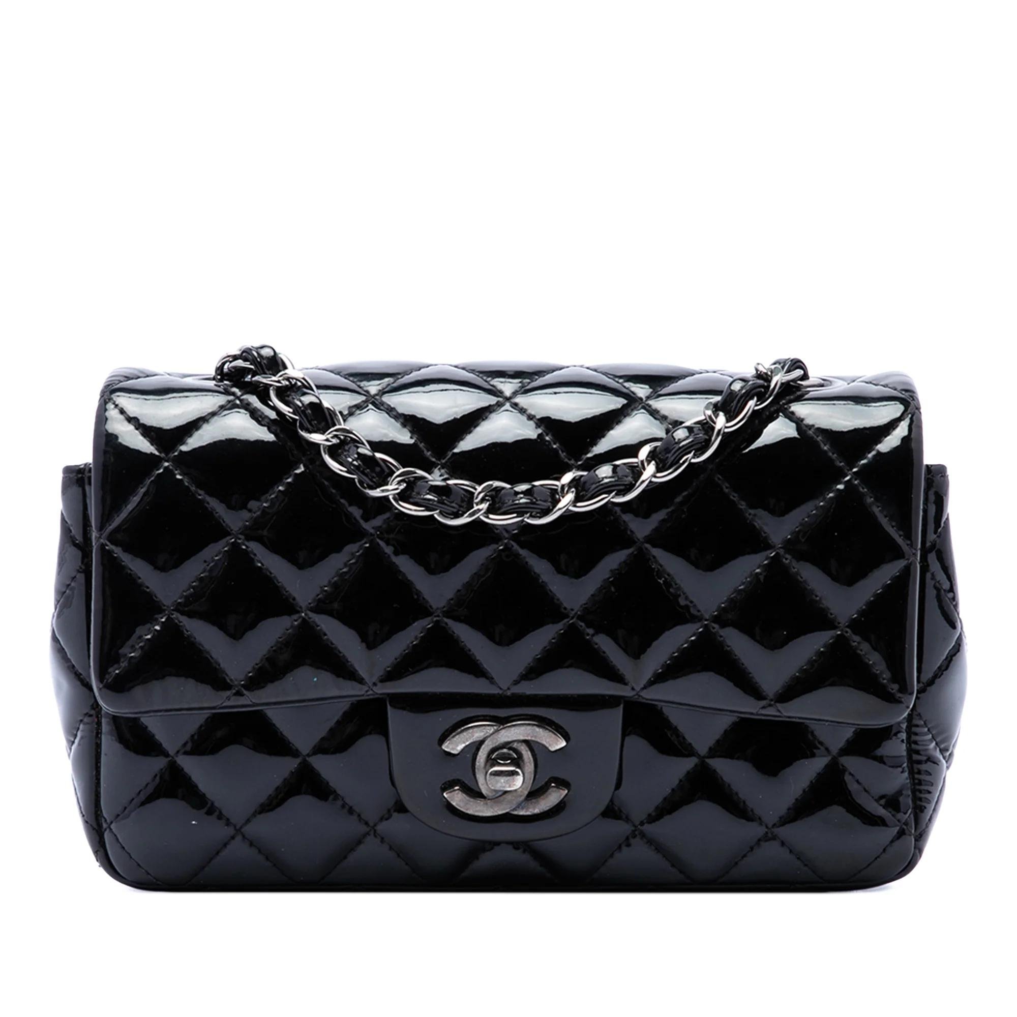 Patent leather handbag