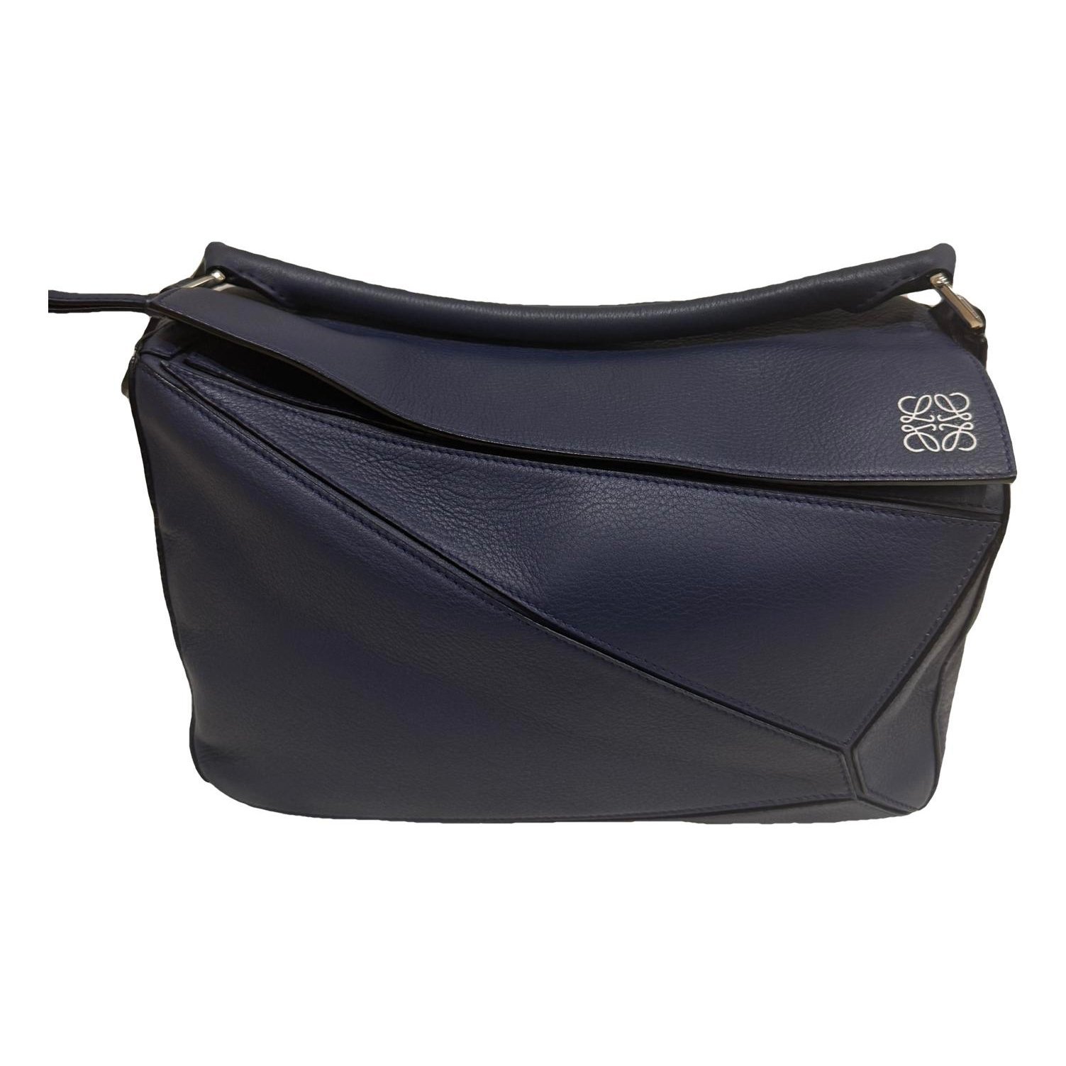 Puzzle leather handbag