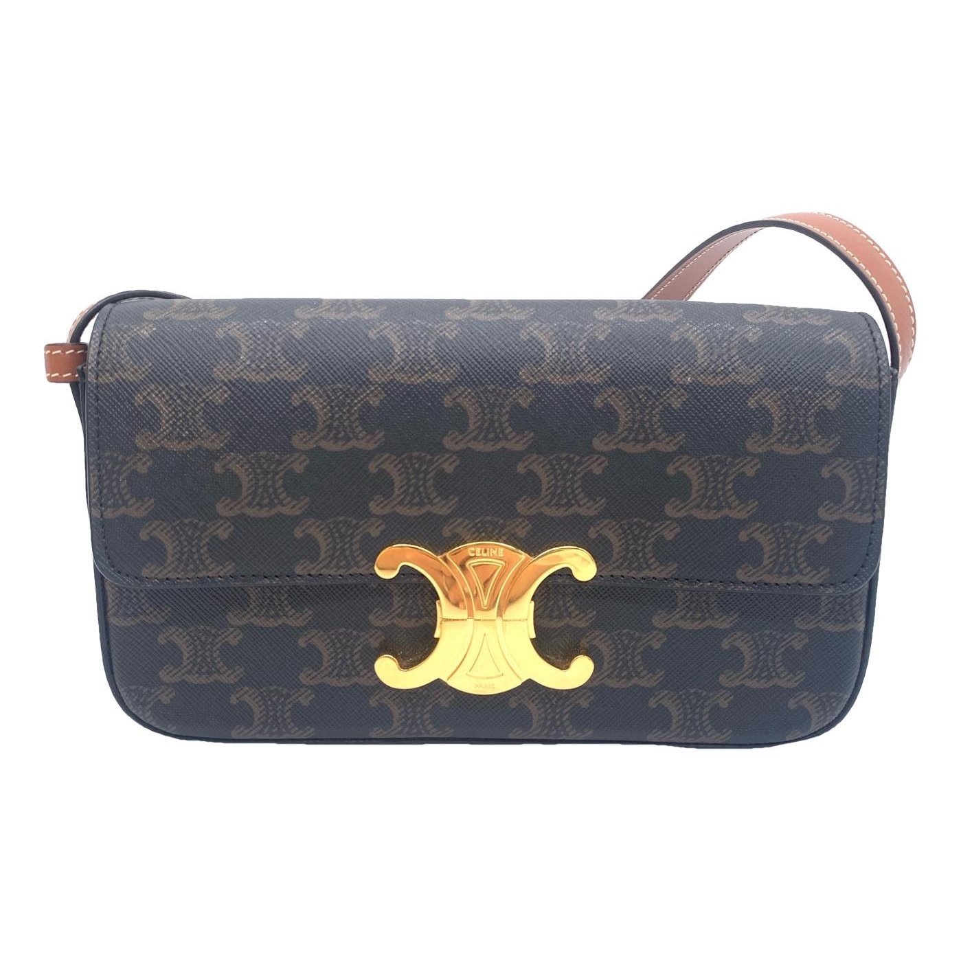 Triomphe leather handbag