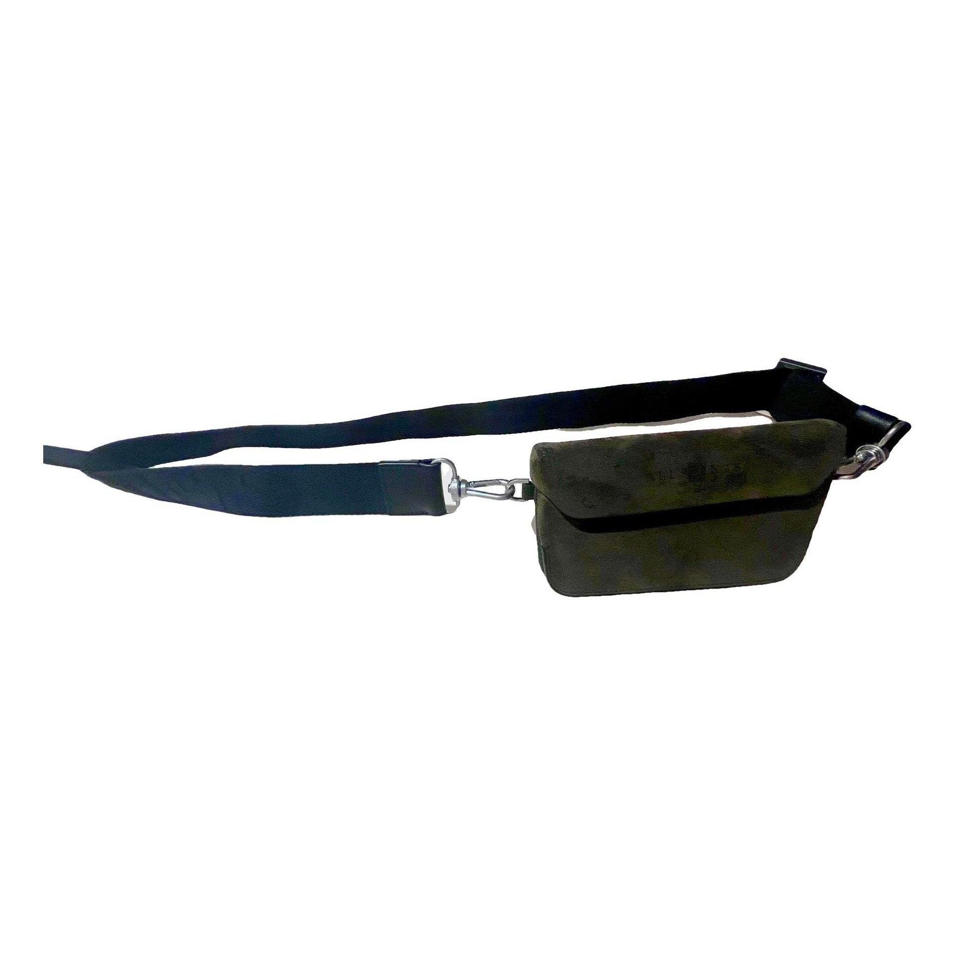 Leather clutch bag