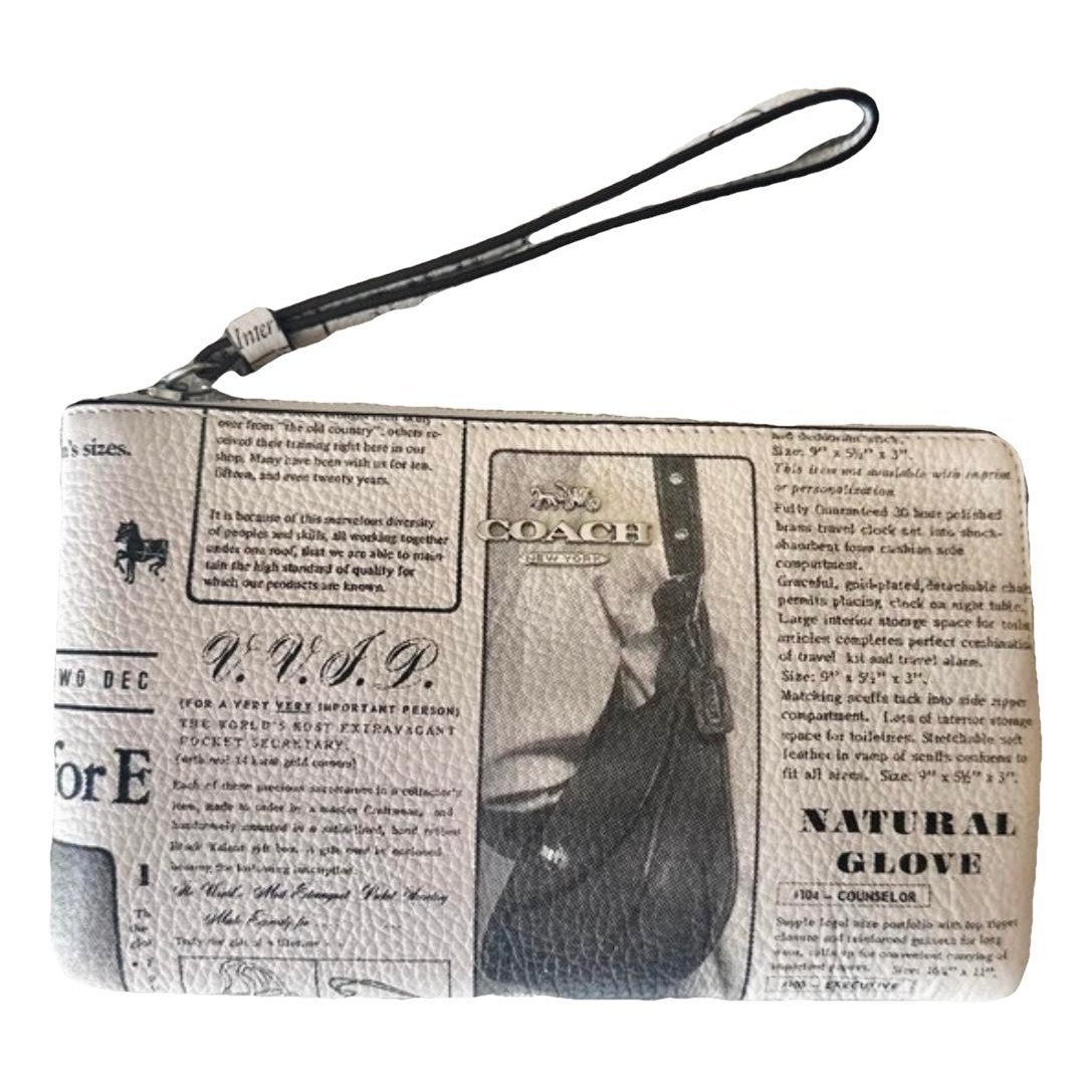 Leather clutch bag