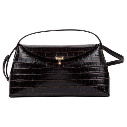 Toteme T-Lock leather handbag