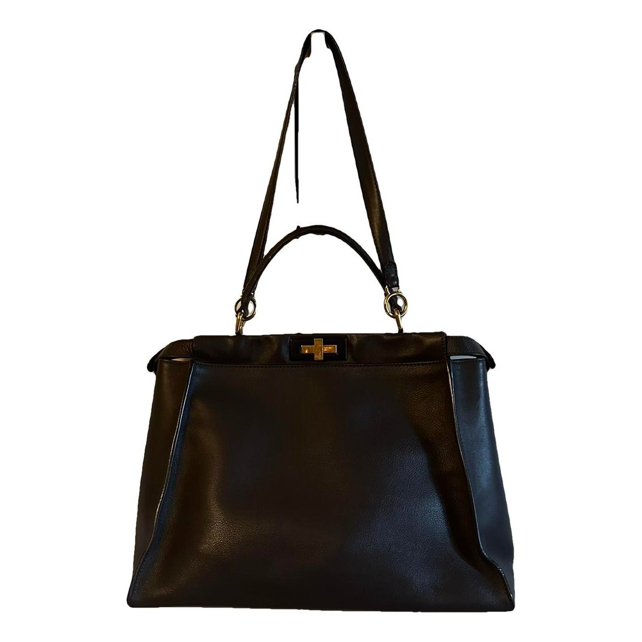 Peekaboo leather handbag