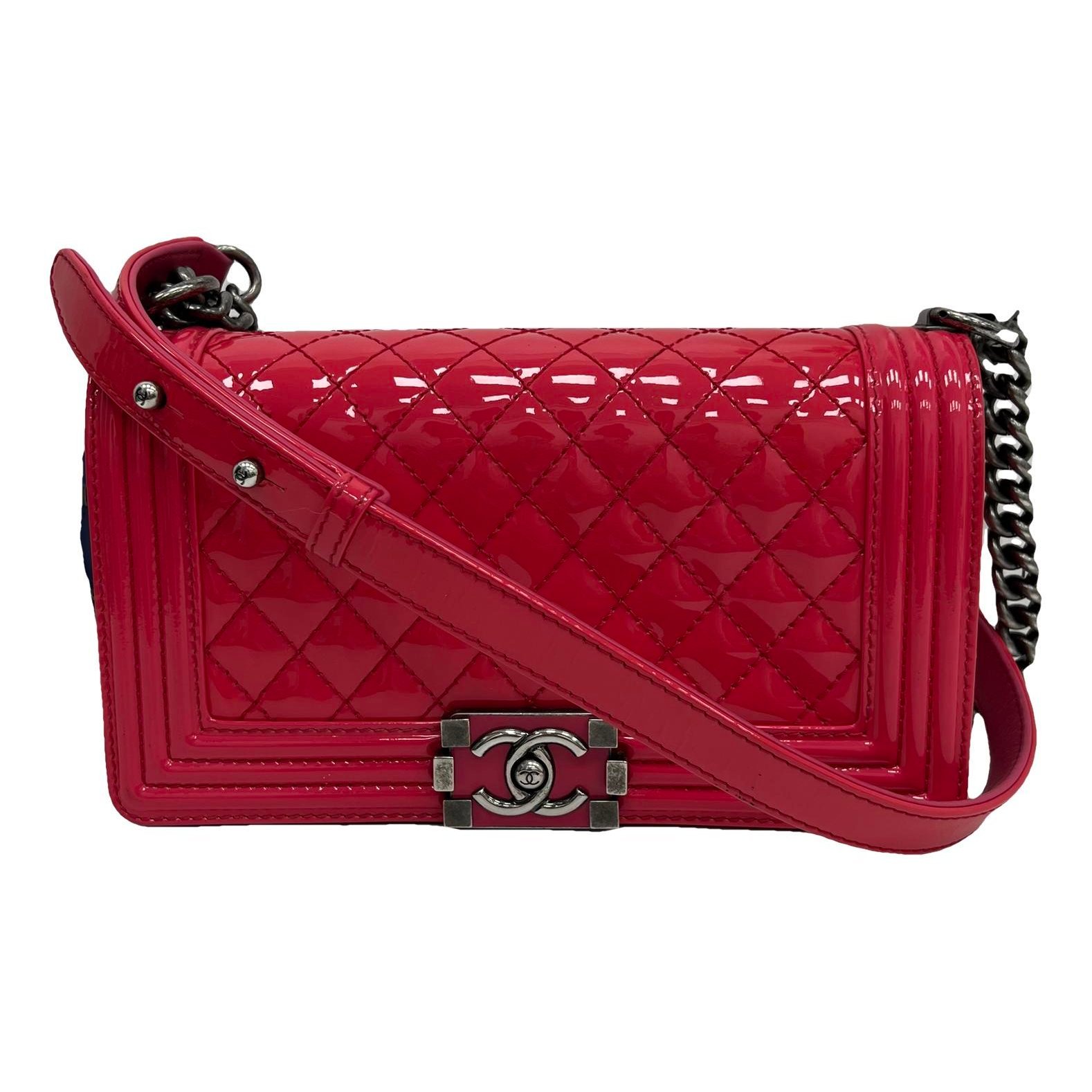 Boy patent leather handbag