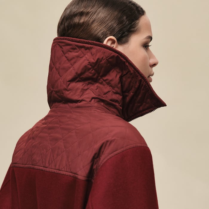 Rouge Carmin Reversible Coat