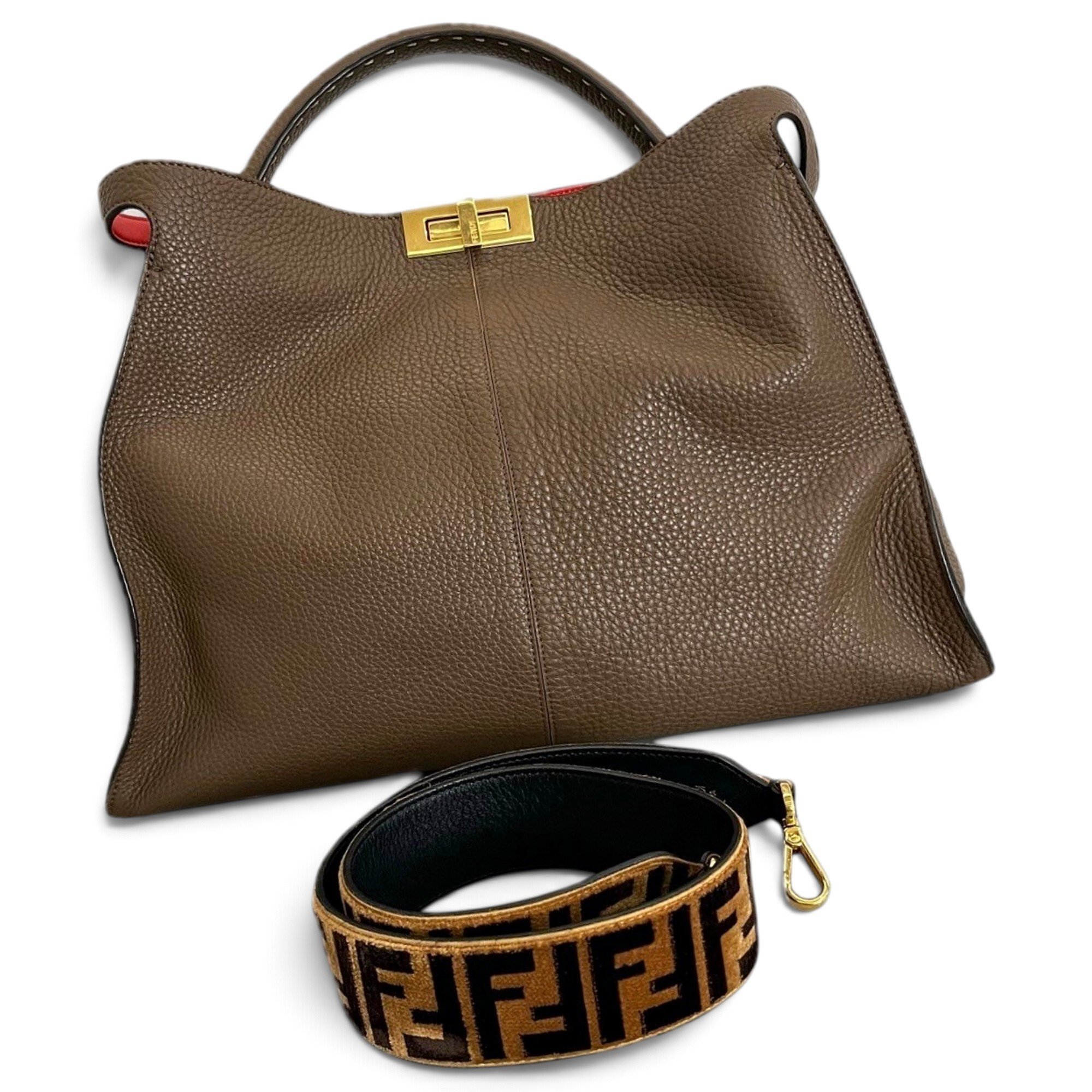 Peekaboo leather handbag