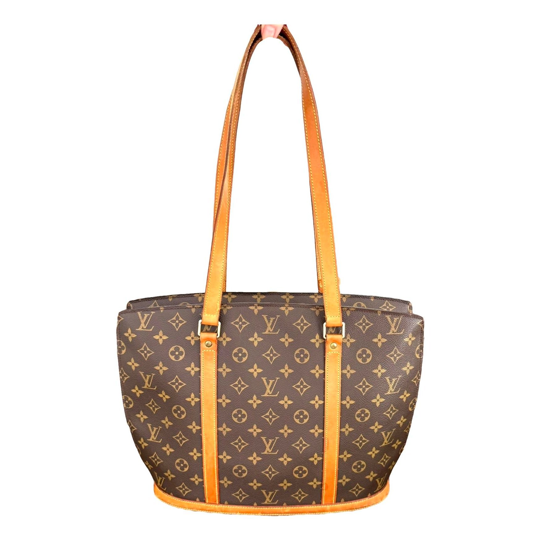 Babylone vintage patent leather tote