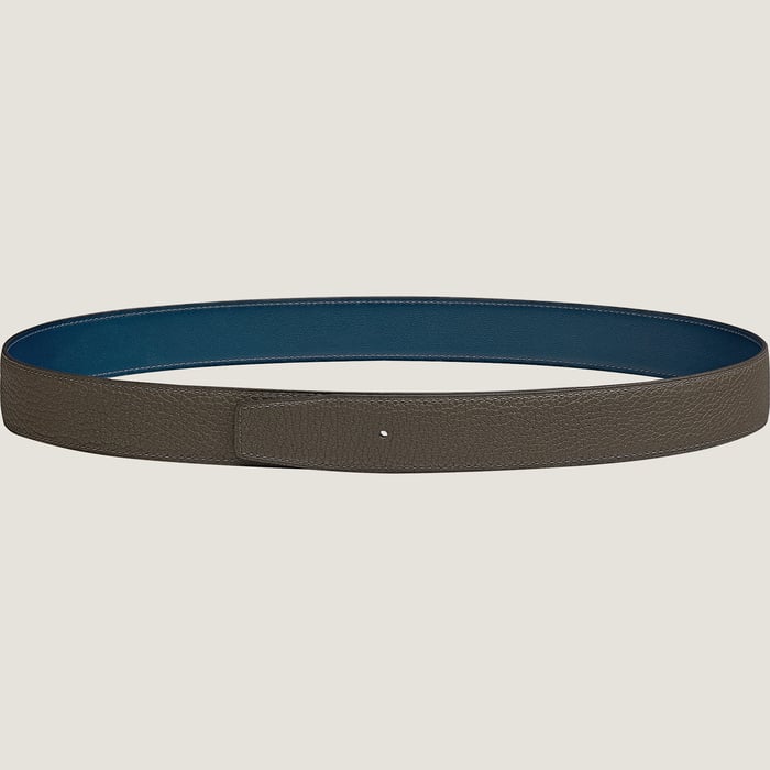 Reversible leather strap 32 mm