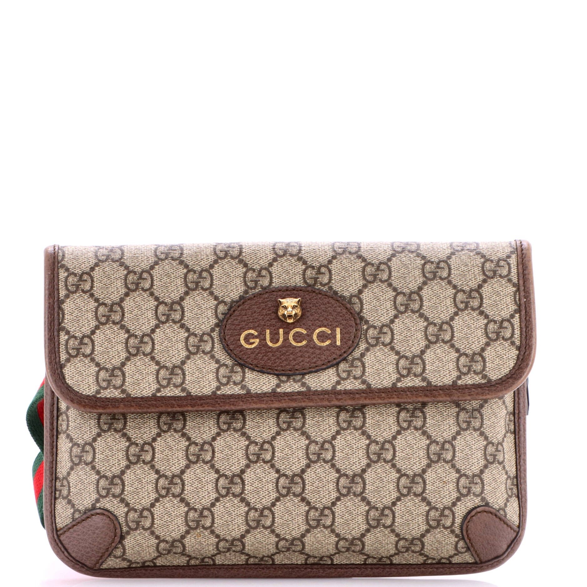 Neo Vintage Flap Belt Bag GG Coated Canvas