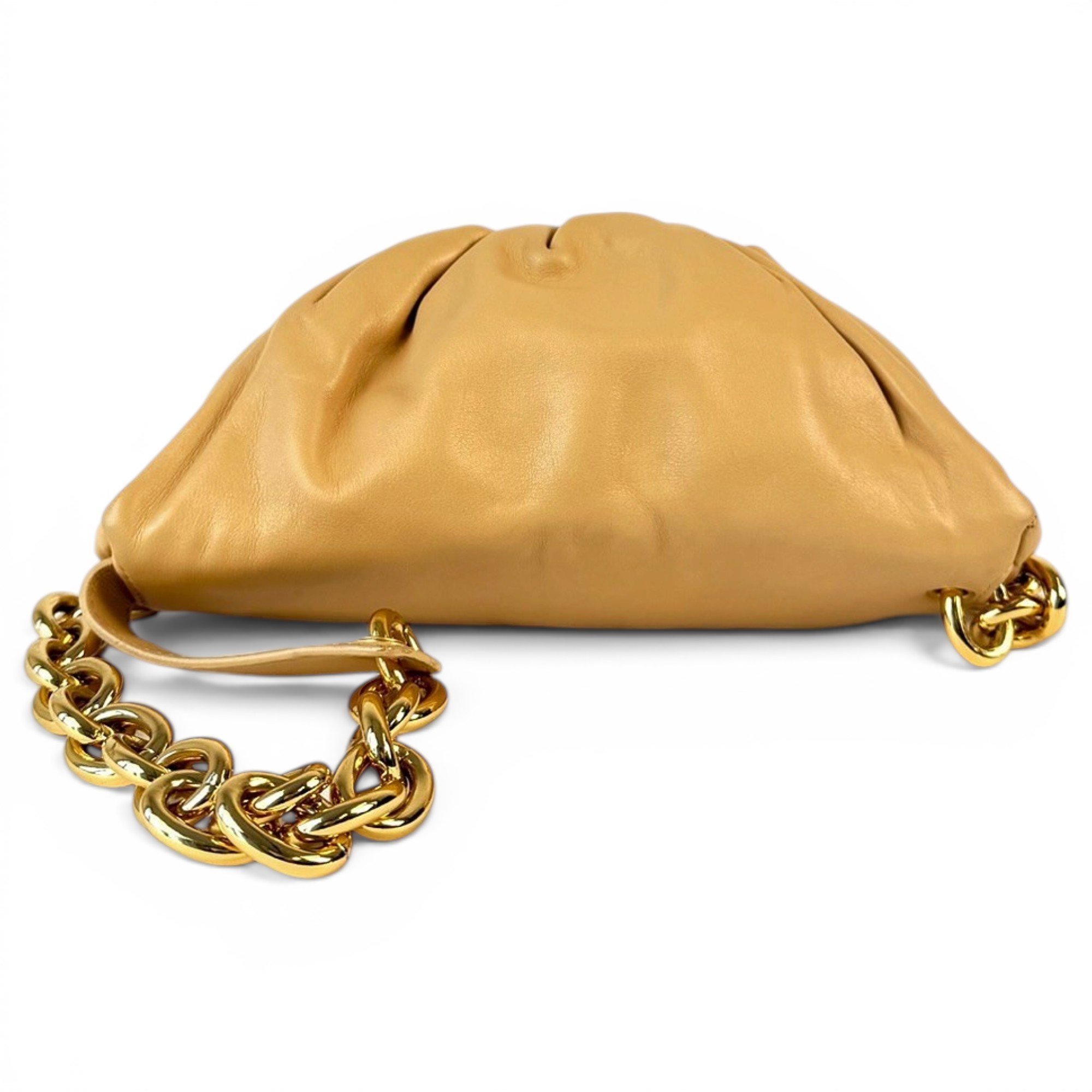Chain Pouch leather clutch bag