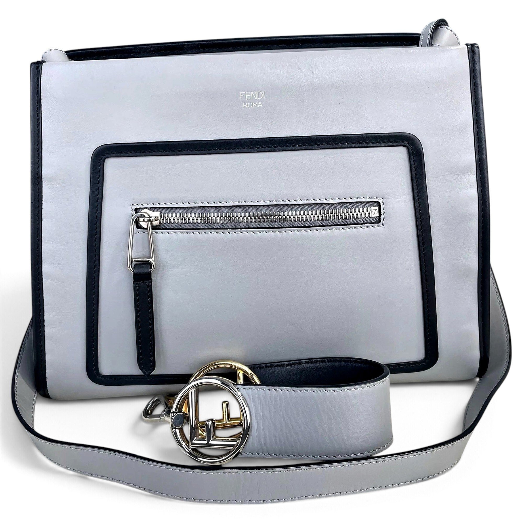 Runaway leather handbag