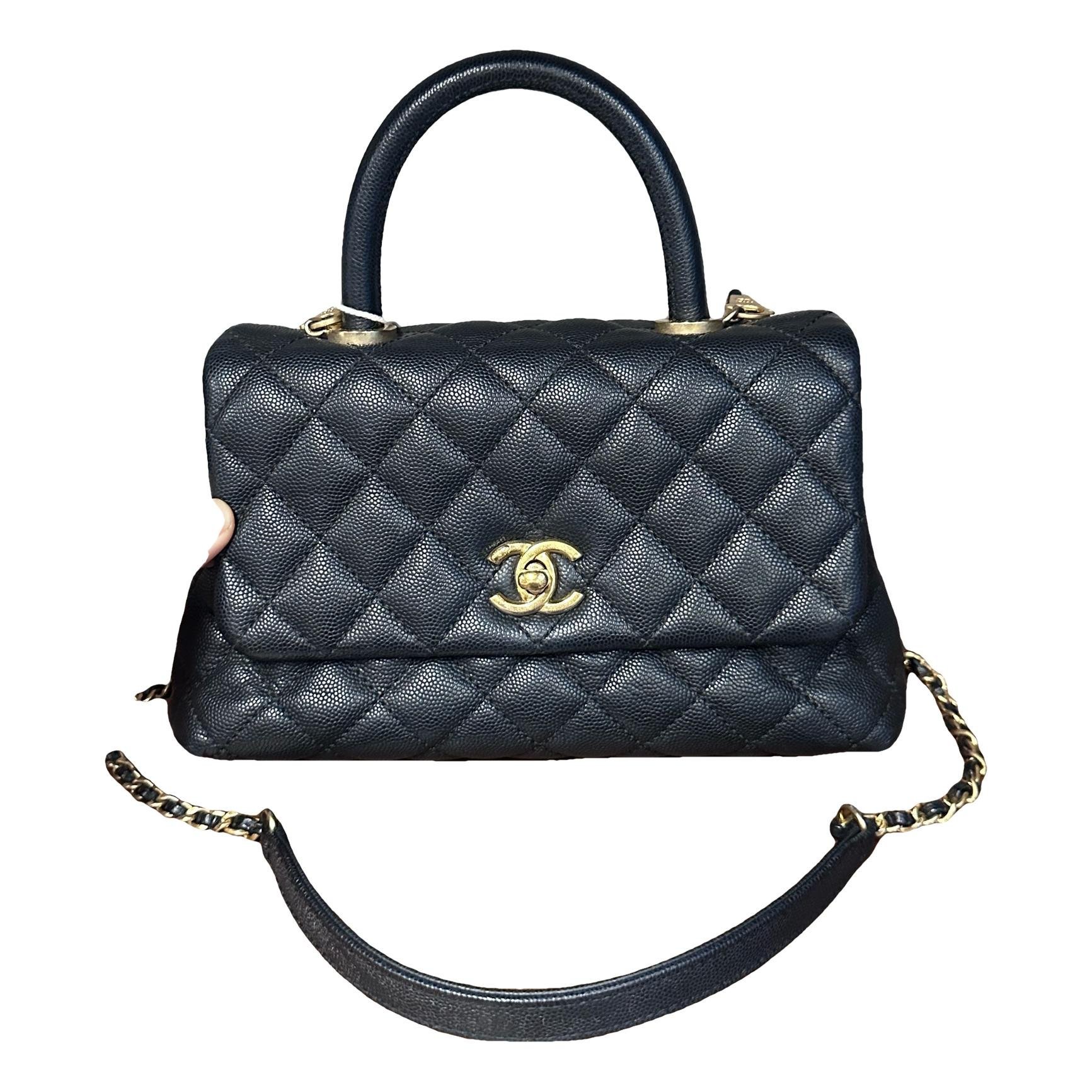 Coco Handle leather handbag
