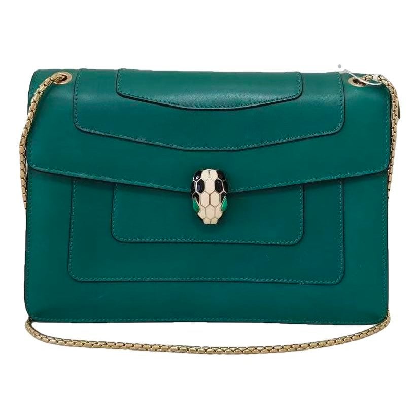 Serpenti leather handbag