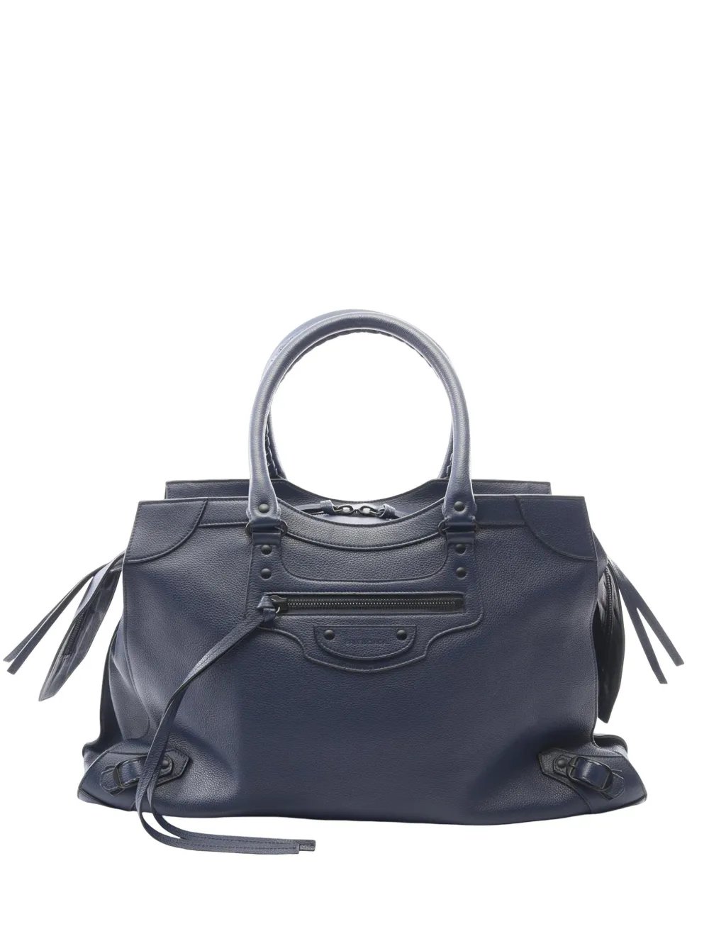 2018-2026 Large Grained Calfskin Motocross Neo Classic City satchel