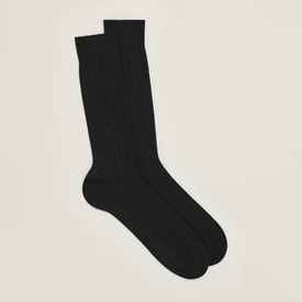"H" embroidery socks