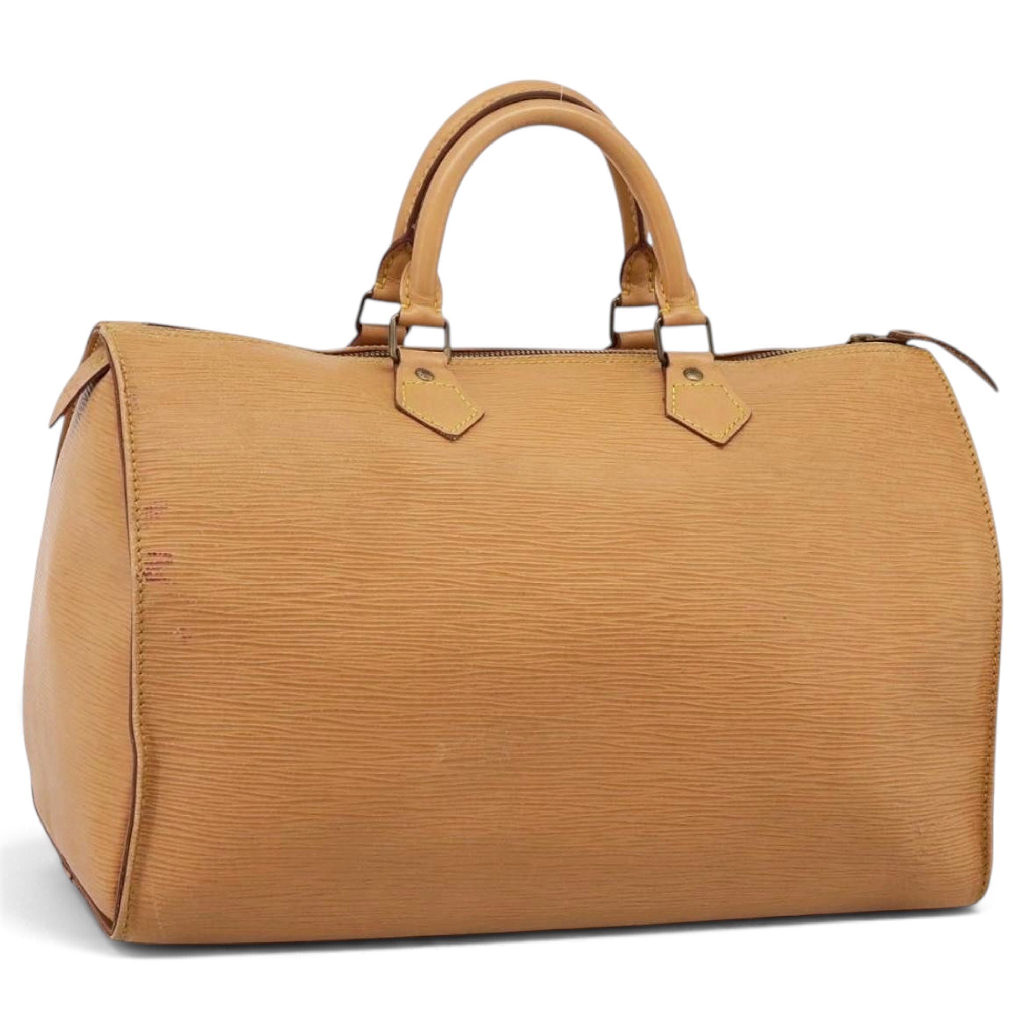 Speedy leather bowling bag