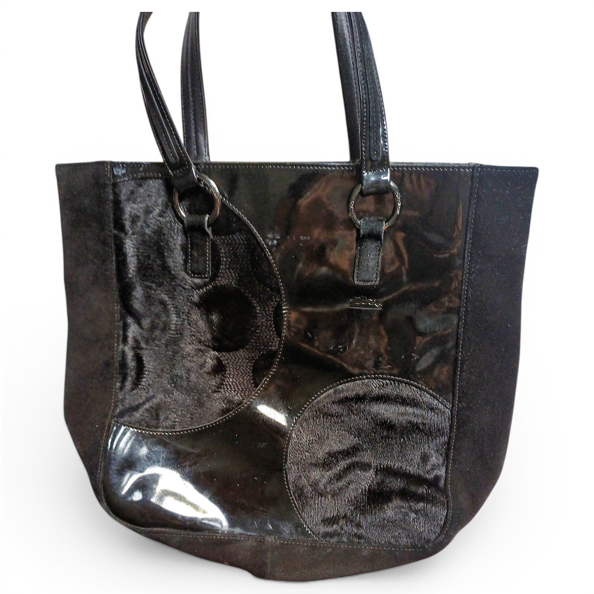 Roseau patent leather tote