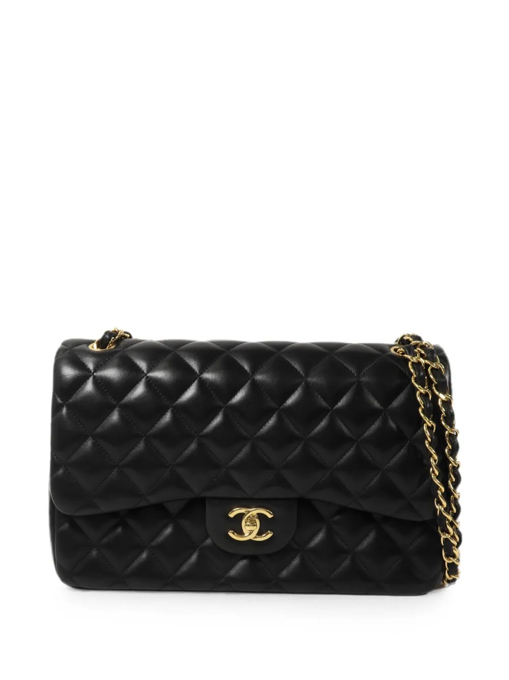 CC turn-lock chain shoulder bag