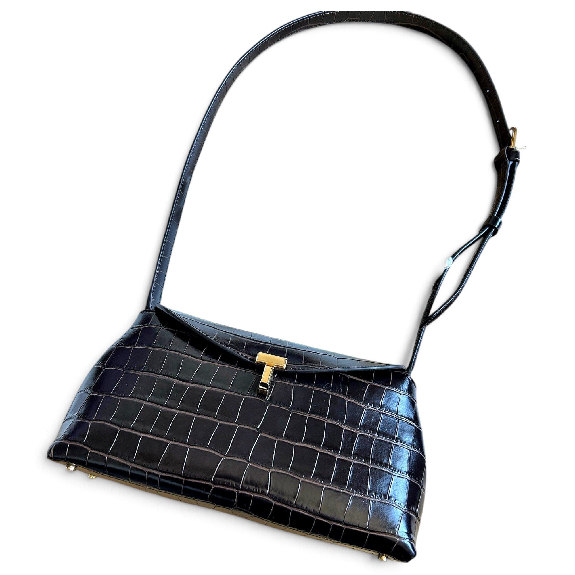 T-Lock leather handbag