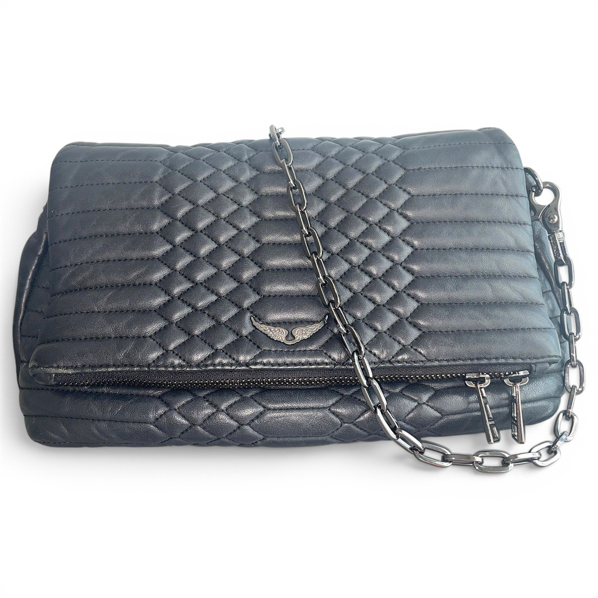 Rock leather crossbody bag