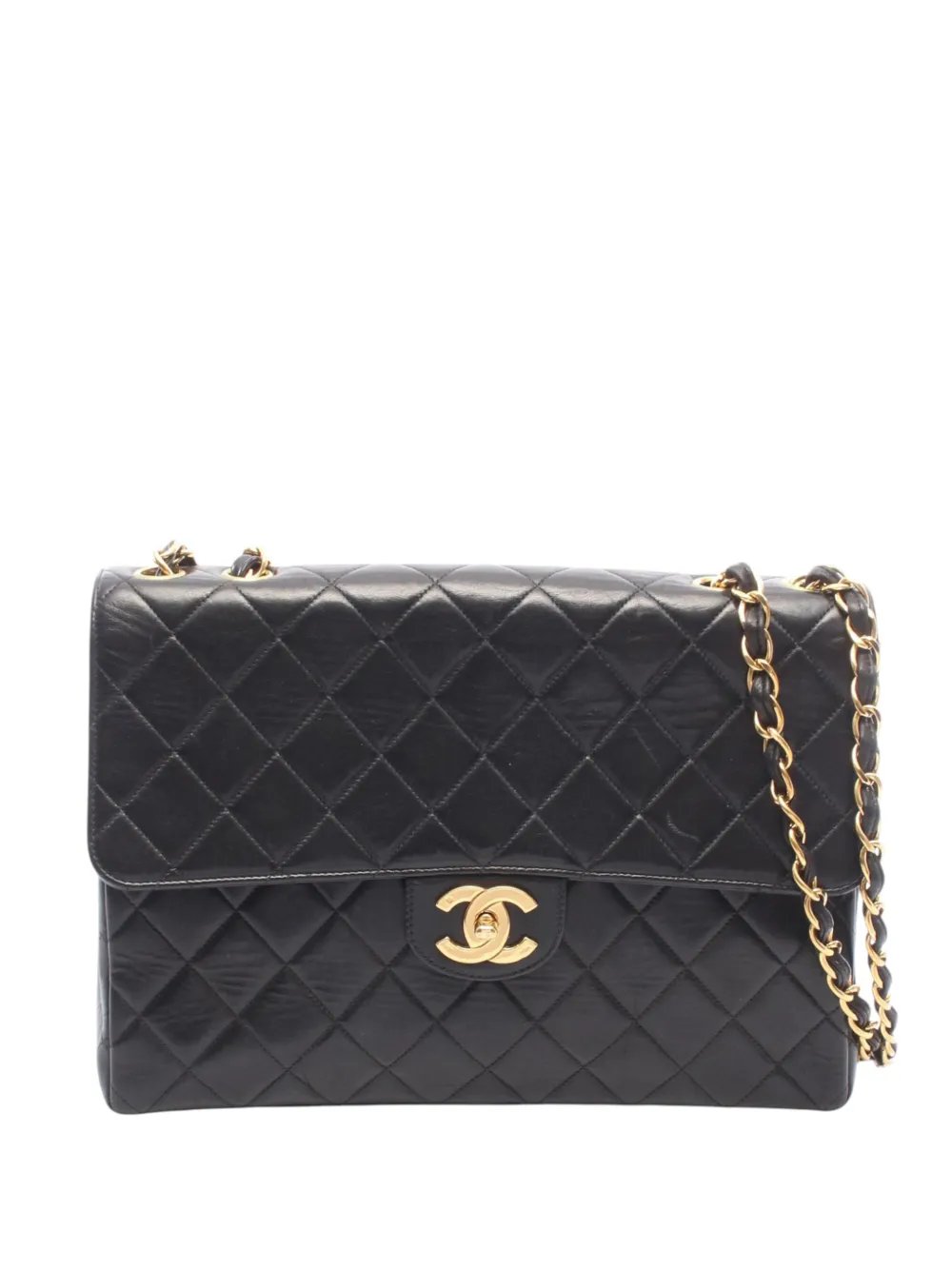 1996-1997 Medium CC Quilted Lambskin Single Flap shoulder bag